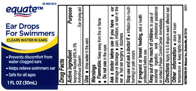 Equate Ear Drops Label (Equate Ear Drops Label)